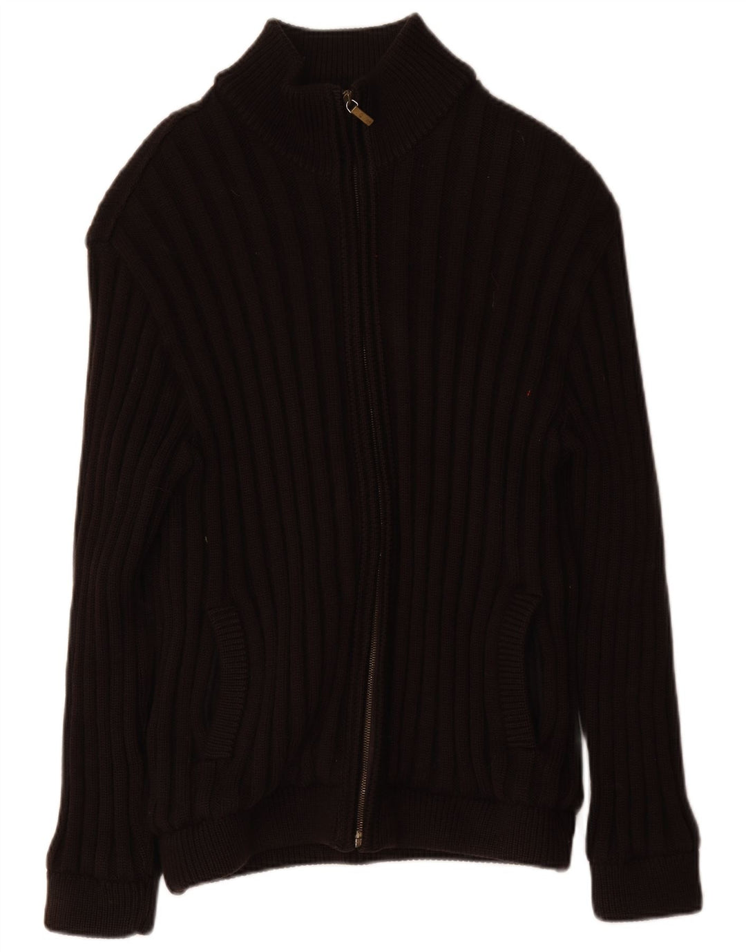 Pulover cardigan cu fermoar complet pentru bărbați Amerigo Vespucci, maro mare