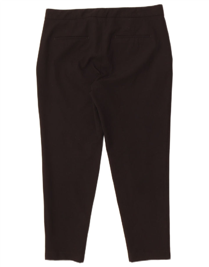 Pantaloni tăiați pentru femei Zara EU 40 Medium W32 L25 Negru