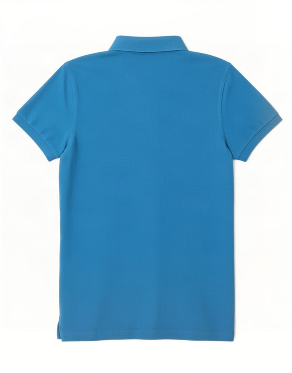 Tricou polo pentru bărbați Gant, bumbac albastru mic
