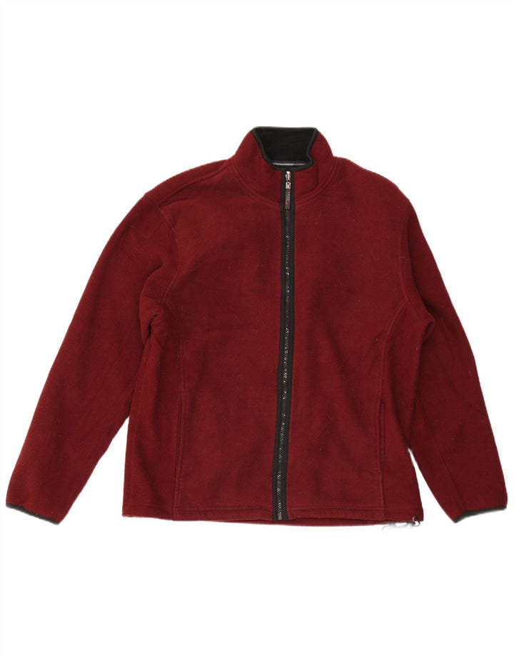 Jachetă fleece pentru bărbați Izod, din poliester burgundă mediu