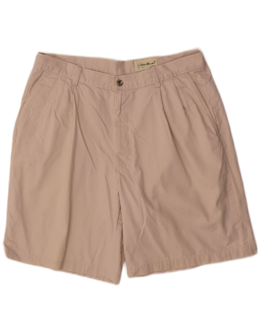 EDDIE BAUER Pantaloni scurți chino pegged pentru bărbați W35, bumbac mare, bej