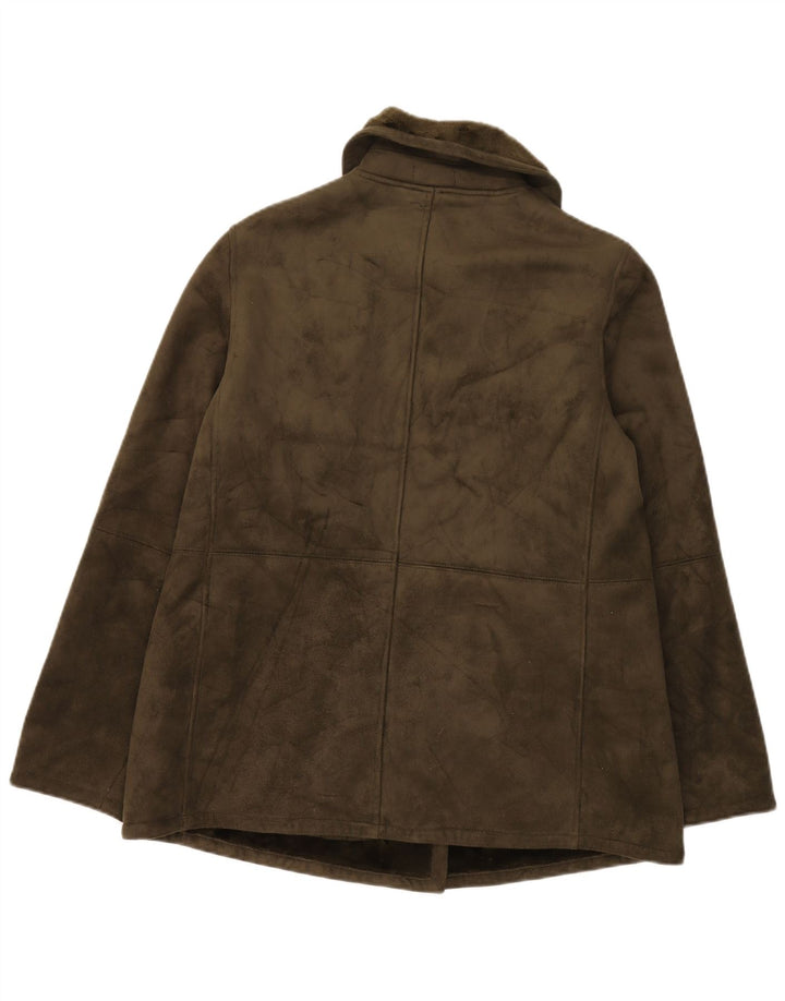 Jachetă Sherpa pentru femei Chaps UK 14 Large Khaki Acrylic