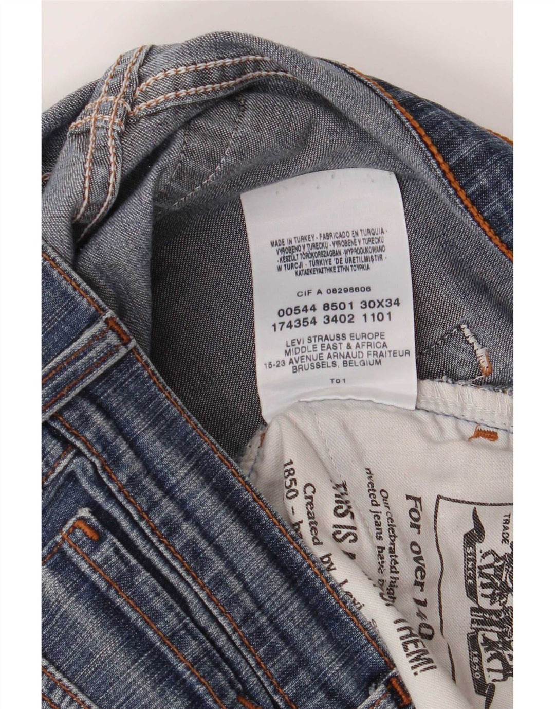 Blugi evazați pentru femei Levi's W30 L30 Bumbac albastru