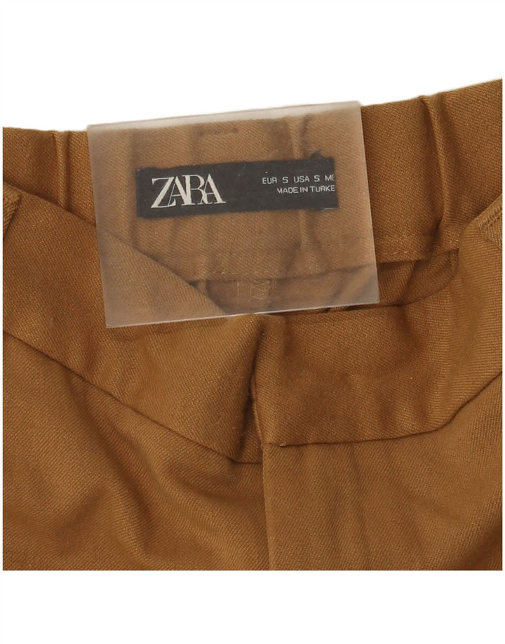 Pantaloni tăiați pentru femei Zara Mici L26 L24 Maro
