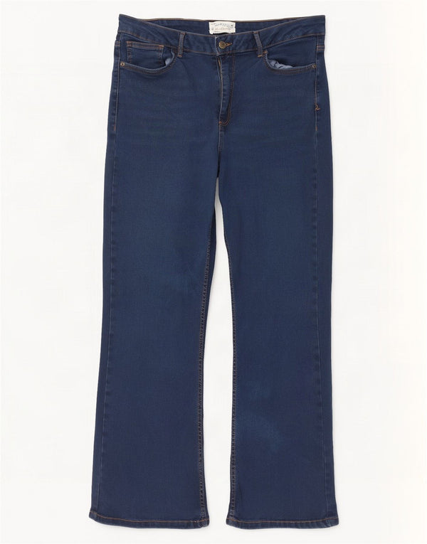 Fat Face Blugi Brooke Bootcut pentru femei UK 18 XL W36 L28 Blue Cotton
