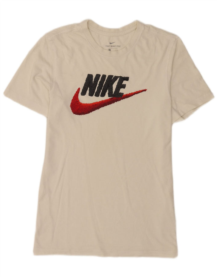 Tricou grafic Nike pentru bărbați Top mic, alb, bumbac