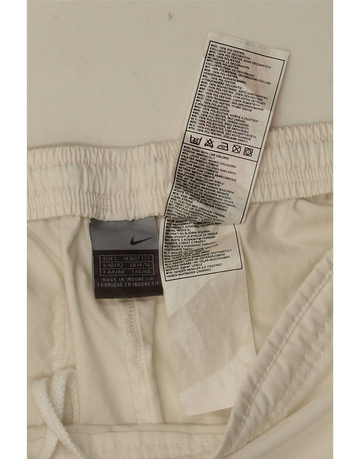 Pantaloni scurti sport Nike pentru femei Marea Britanie 14/16 Poliester alb mare