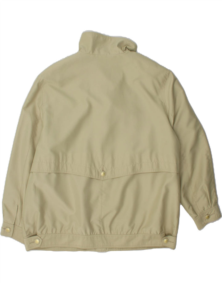VINTAGE Womens Bomber Jacket UK 22 3XL Beige Polyester Vintage Vintage and Second-Hand Vintage from Messina Hembry 