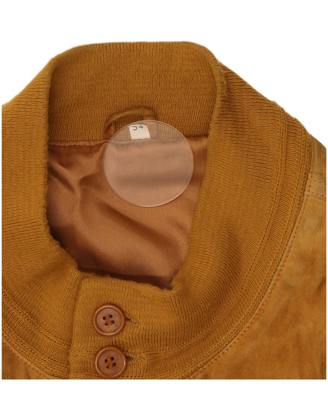 Jachetă Bomber Vintage pentru bărbați din piele intoarsa IT 54 2XL din piele maro