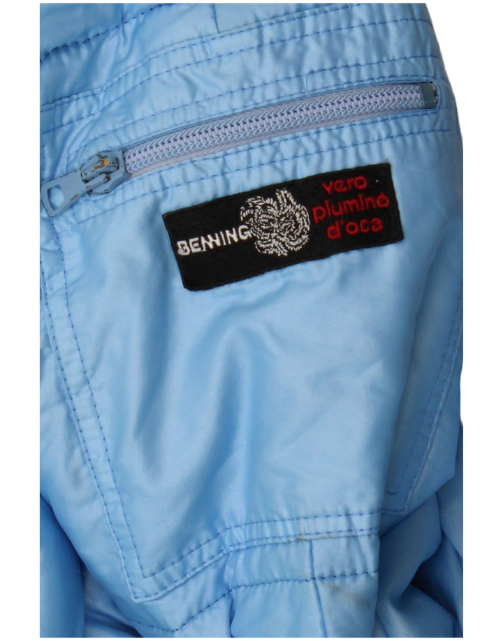 Jachetă căptușită vintage pentru bărbați UK 38 Medium Blue