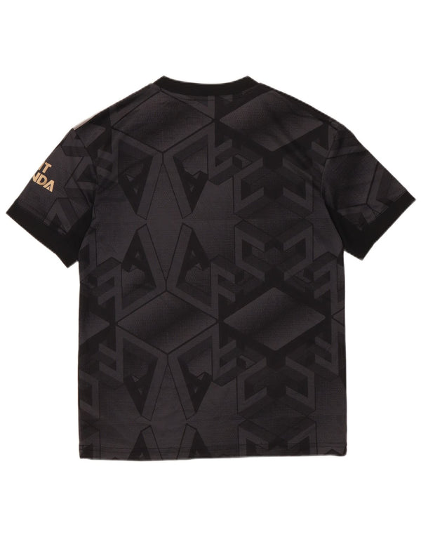 Tricou cu grafic Aeroready Adidas pentru băieți Top 11-12 ani negru geometric