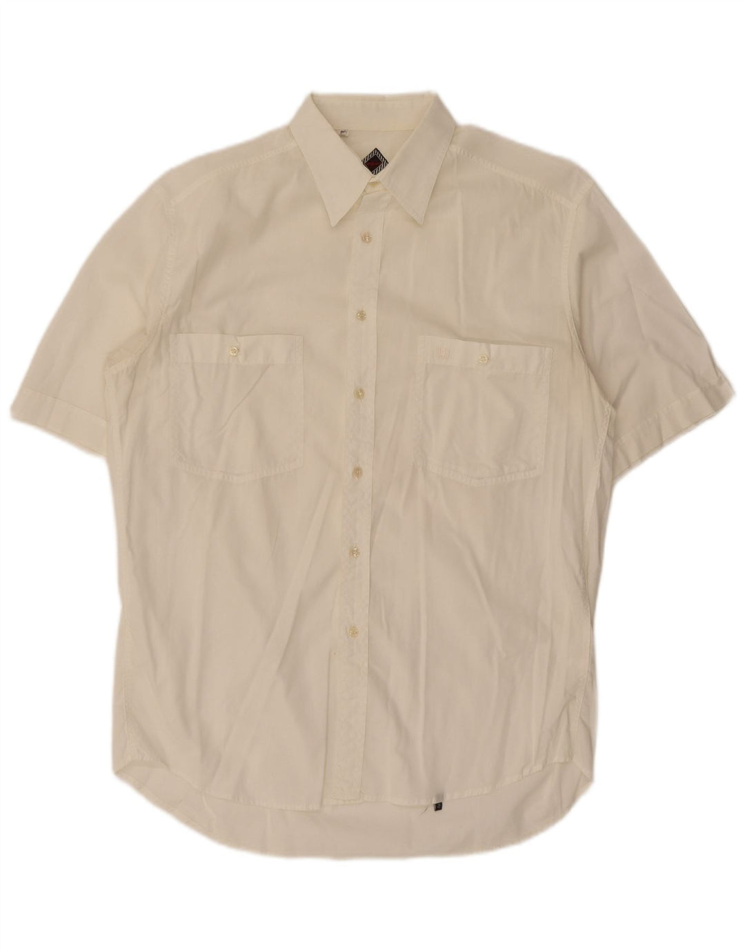 Cămașă cu mânecă scurtă pentru bărbați Ungaro Mărimea 40 15 3/4 Medium Alb