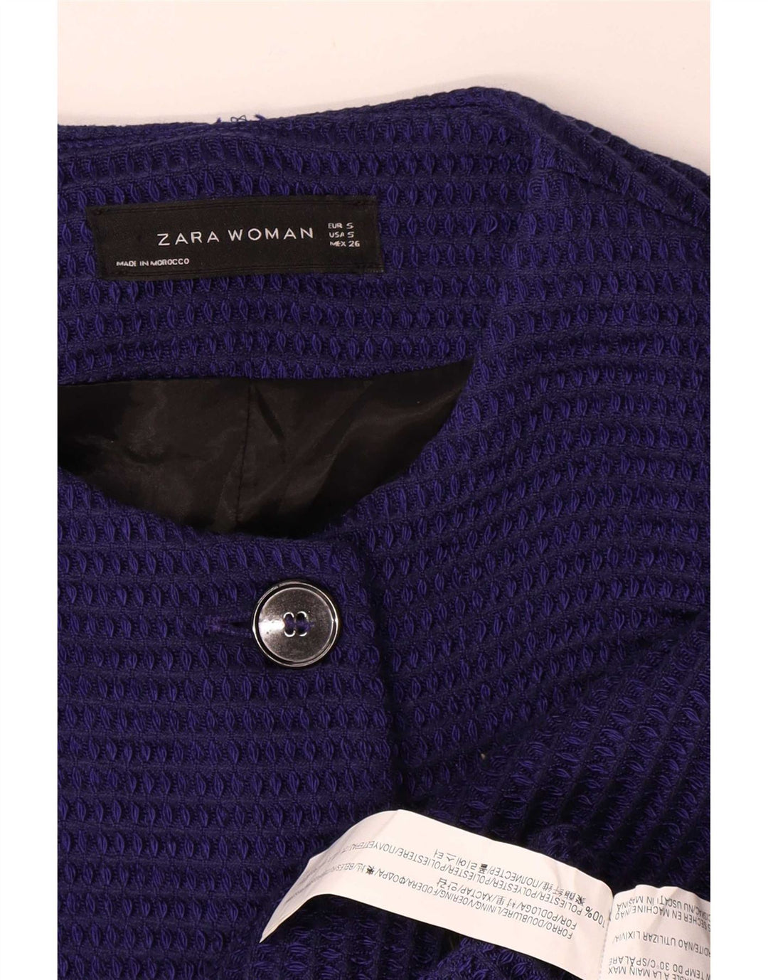 Pardesiu pentru femei Zara UK 10 Mic Bleumarin