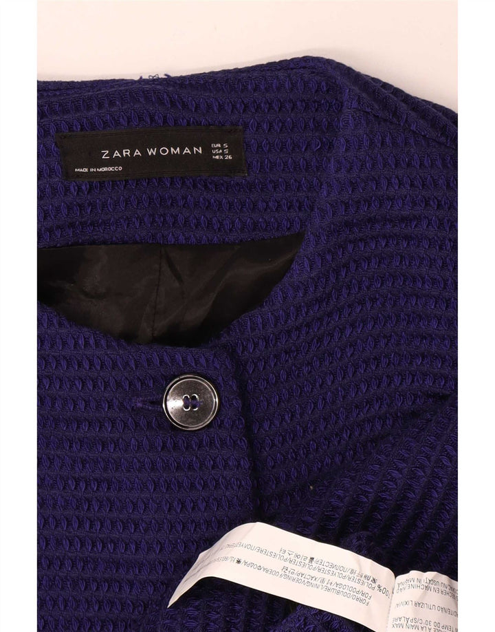 Pardesiu pentru femei Zara UK 10 Mic Bleumarin