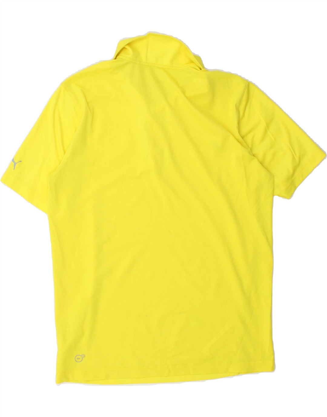 PUMA Mens Polo Shirt Medium Yellow Polyester Vintage Puma and Second-Hand Puma from Messina Hembry 