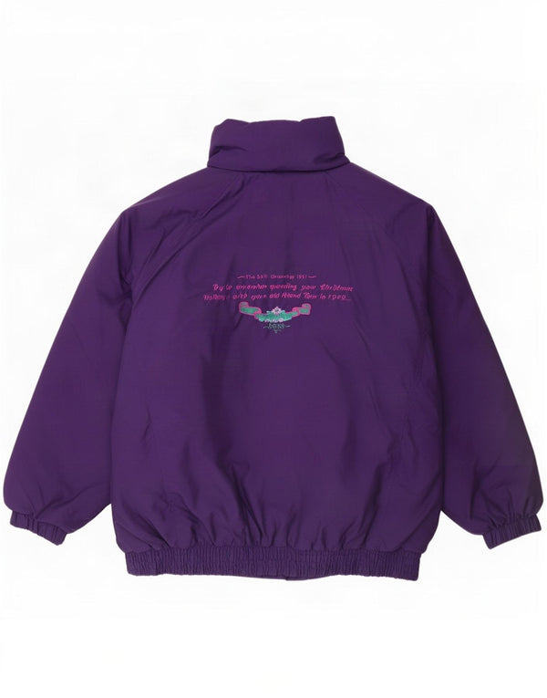 Jachetă de schi supradimensionată cu grafică pentru femei Skiss EU 46 XL Violet Colorblock