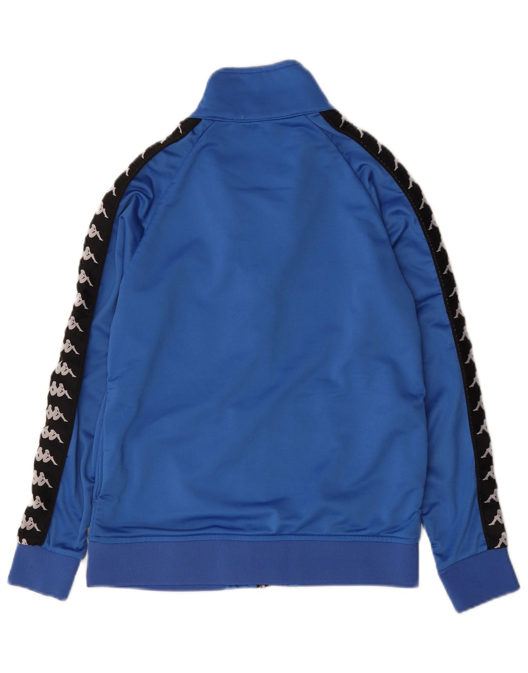 Jachetă de top pentru trening grafic Kappa pentru femei UK 12 Medium Blue Colorblock