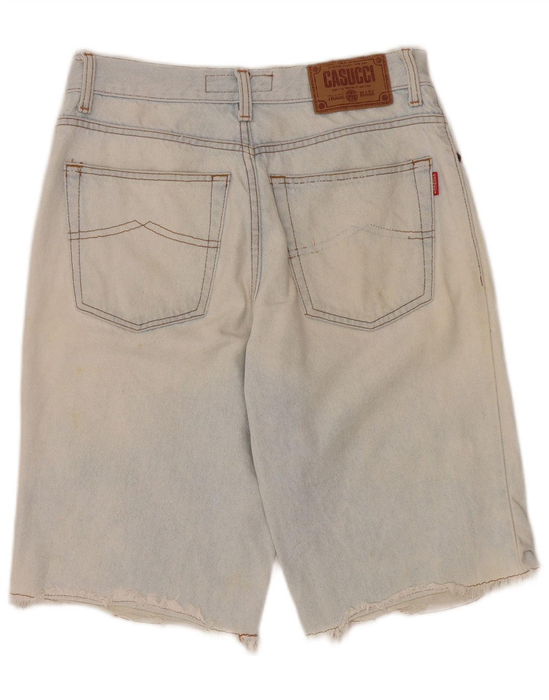 Pantaloni scurți din denim grafic pentru bărbați Casucci W30 Medium Blue