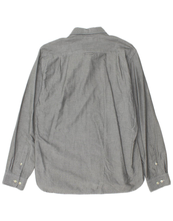 Cămașă Gant pentru băieți 15-16 ani, mare, gri bumbac cu pete