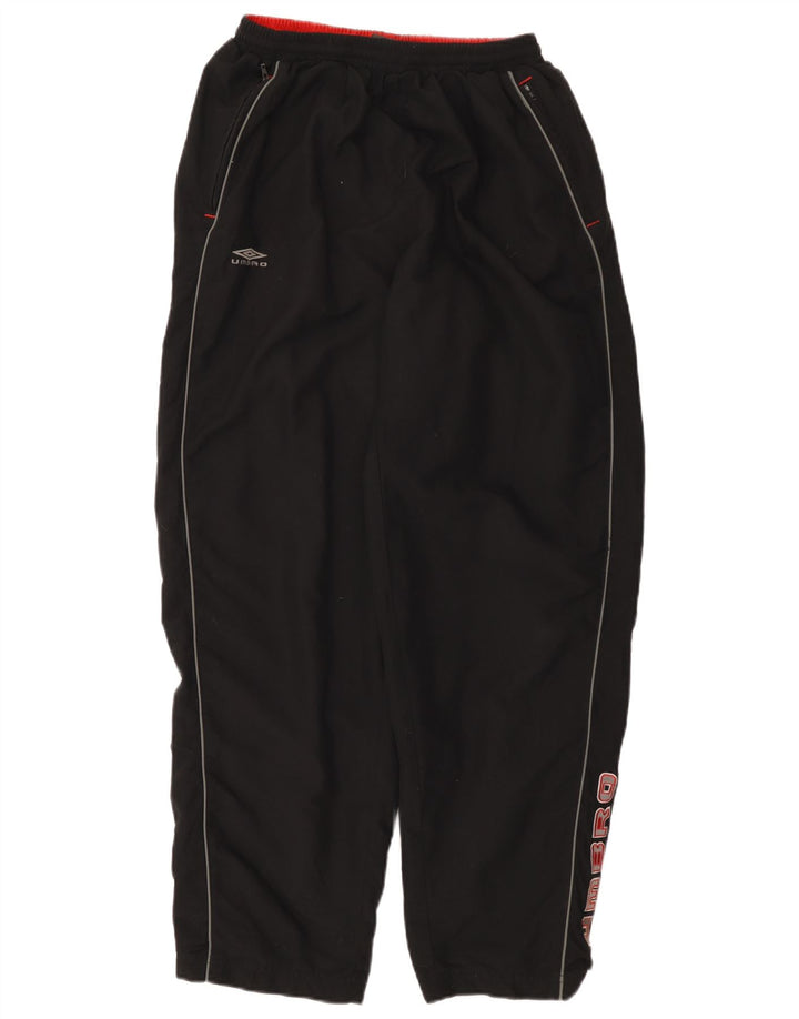 Pantaloni de trening grafic Umbro pentru bărbați, negru mediu