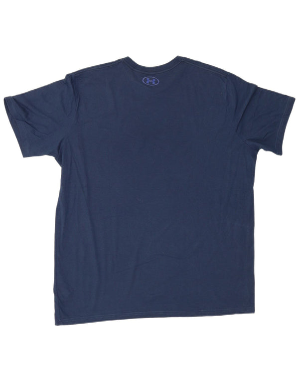 Tricou grafic pentru bărbați Under Armour Top XL Bumbac bleumarin