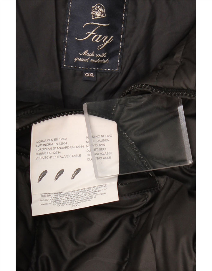 Jachetă căptușită pentru bărbați FAY UK 46 3XL Poliester negru