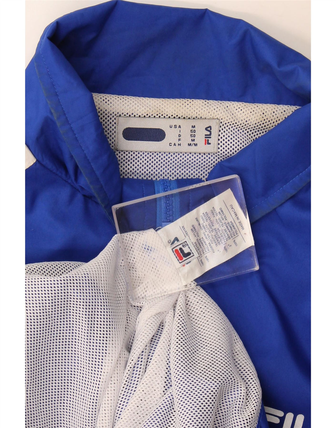 Jachetă de ploaie Fila pentru bărbați UK 38 Medium Blue Colorblock Poliester
