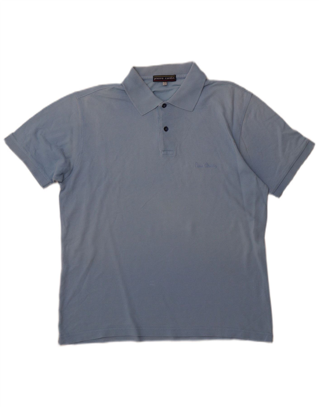 Cămașă polo PIERRE CARDIN pentru bărbați, bumbac albastru mediu
