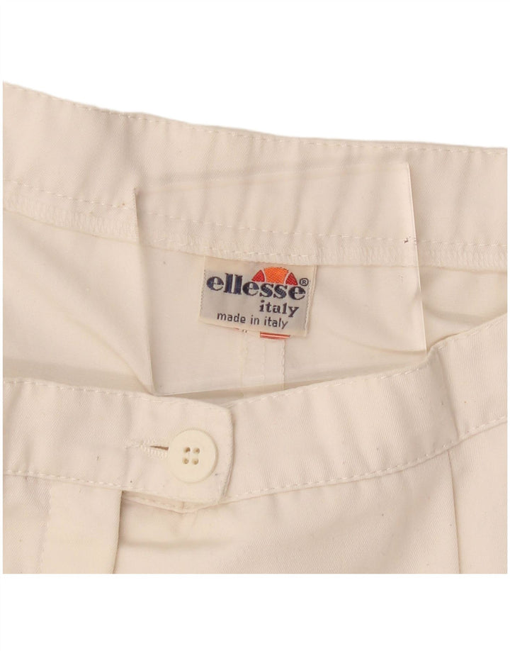 Pantaloni scurți chino cu talie înaltă pentru femei Ellesse, mediu W30, alb