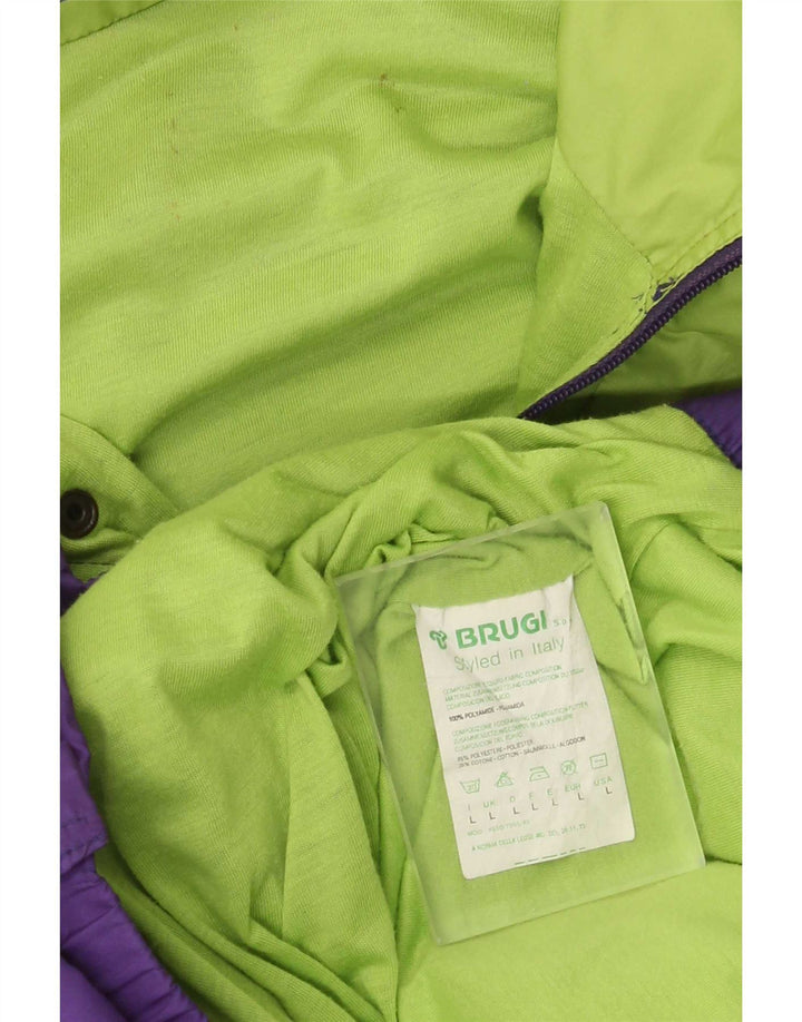 Jachetă de ploaie Pullover pentru bărbați Brugi UK 40 mare, violet, poliamidă color bloc