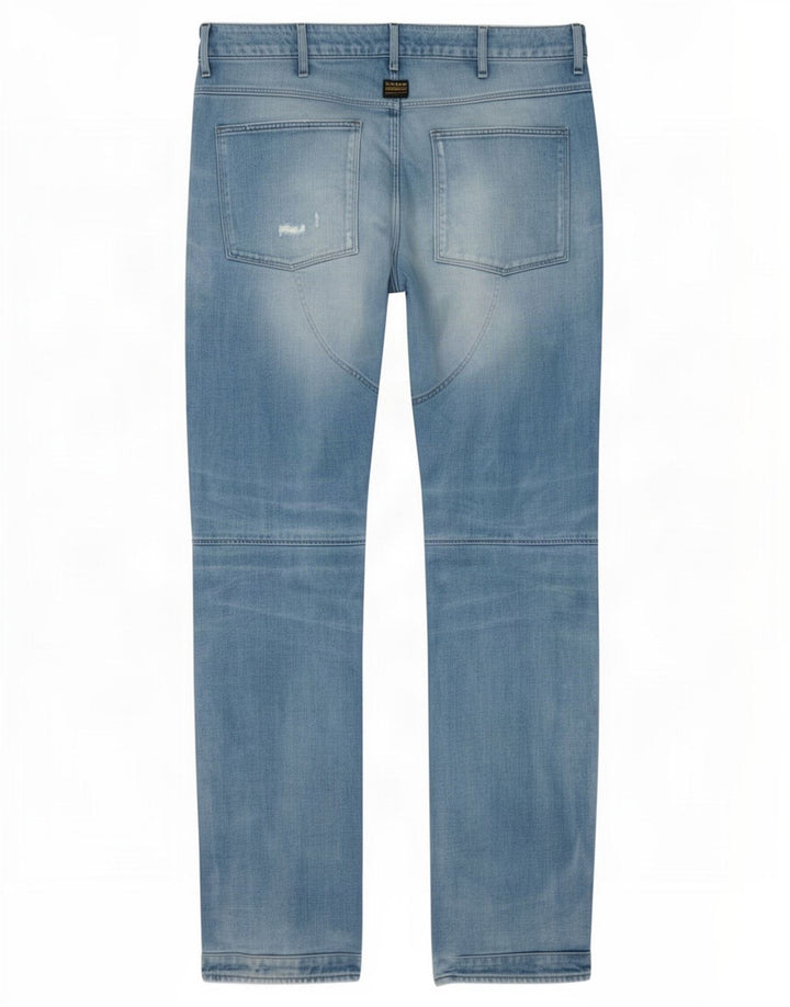 Blugi slim pentru bărbați G-Star Distressed W34 L36 Bumbac albastru