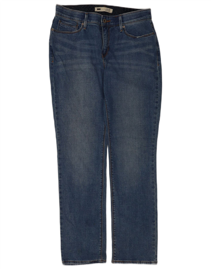 Blugi drepti pentru femei Levi's 525 US 8 Medium W30 L30 Bumbac albastru