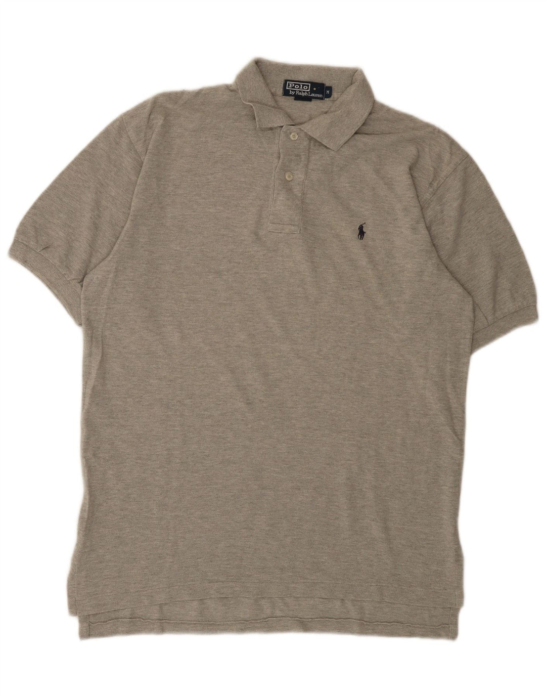 Cămașă polo Polo Ralph Lauren pentru bărbați, bumbac gri mediu