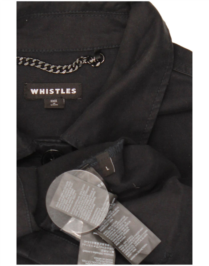 Jachetă utilitare supradimensionată pentru femei Whistle UK 16, mare, negru, bumbac