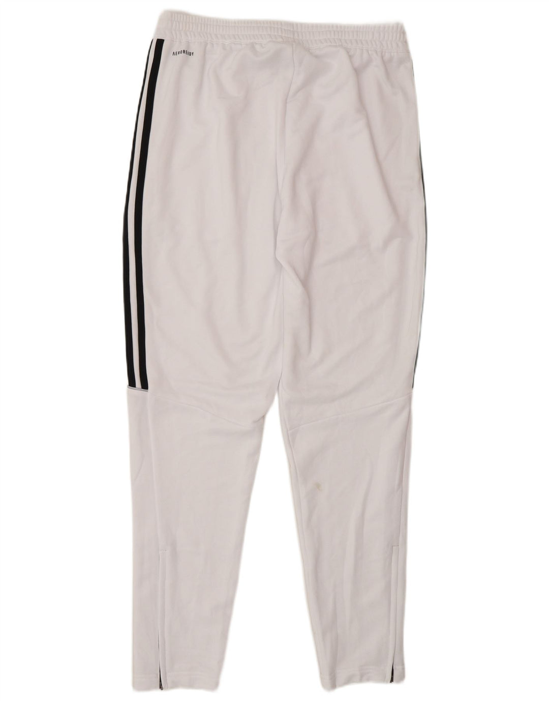 Pantaloni de trening Adidas Aeroready pentru bărbați, poliester alb mediu