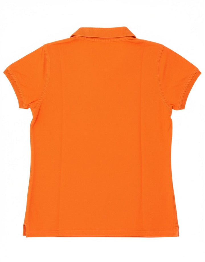 Tricou polo Reebok pentru femei UK 12, bumbac portocaliu mediu