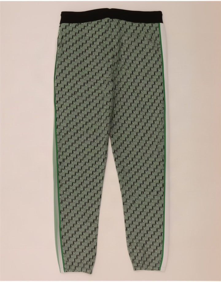 Pantaloni de trening Zara Barbati Joggeri Poliester Geometric Verde Mediu
