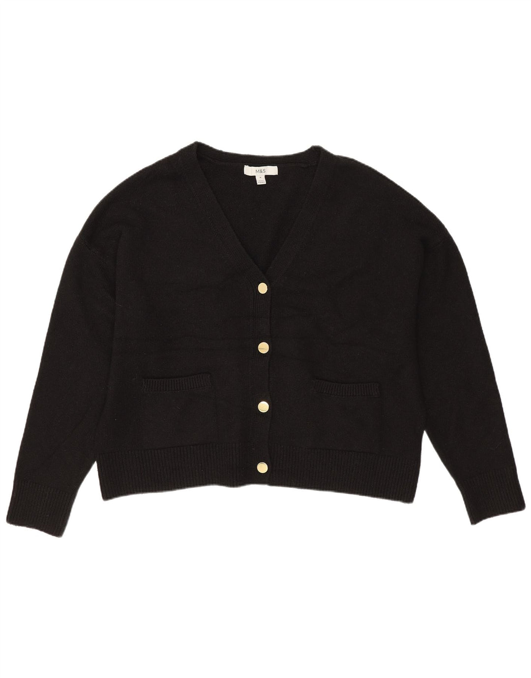 Pulover cardigan supradimensionat pentru femei Marks & Spencer UK 14 Medium Negru