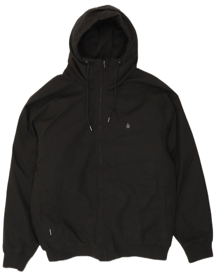 VOLCOM Bomber cu glugă pentru bărbați UK 40 Large Black
