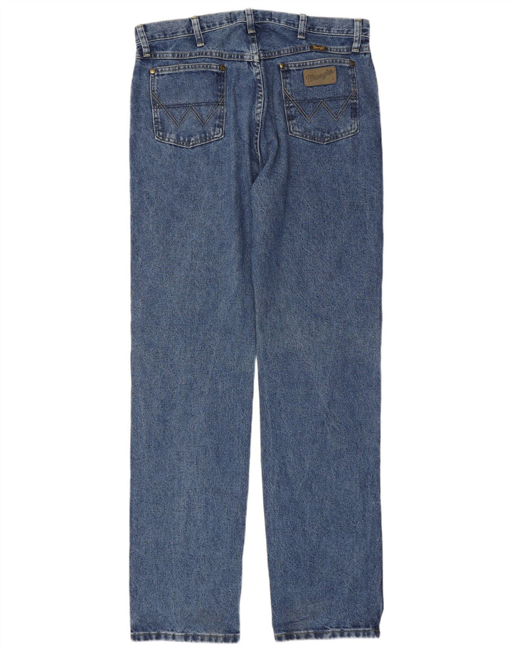 Blugi drepti pentru bărbați Wrangler W34 L36 Bumbac albastru