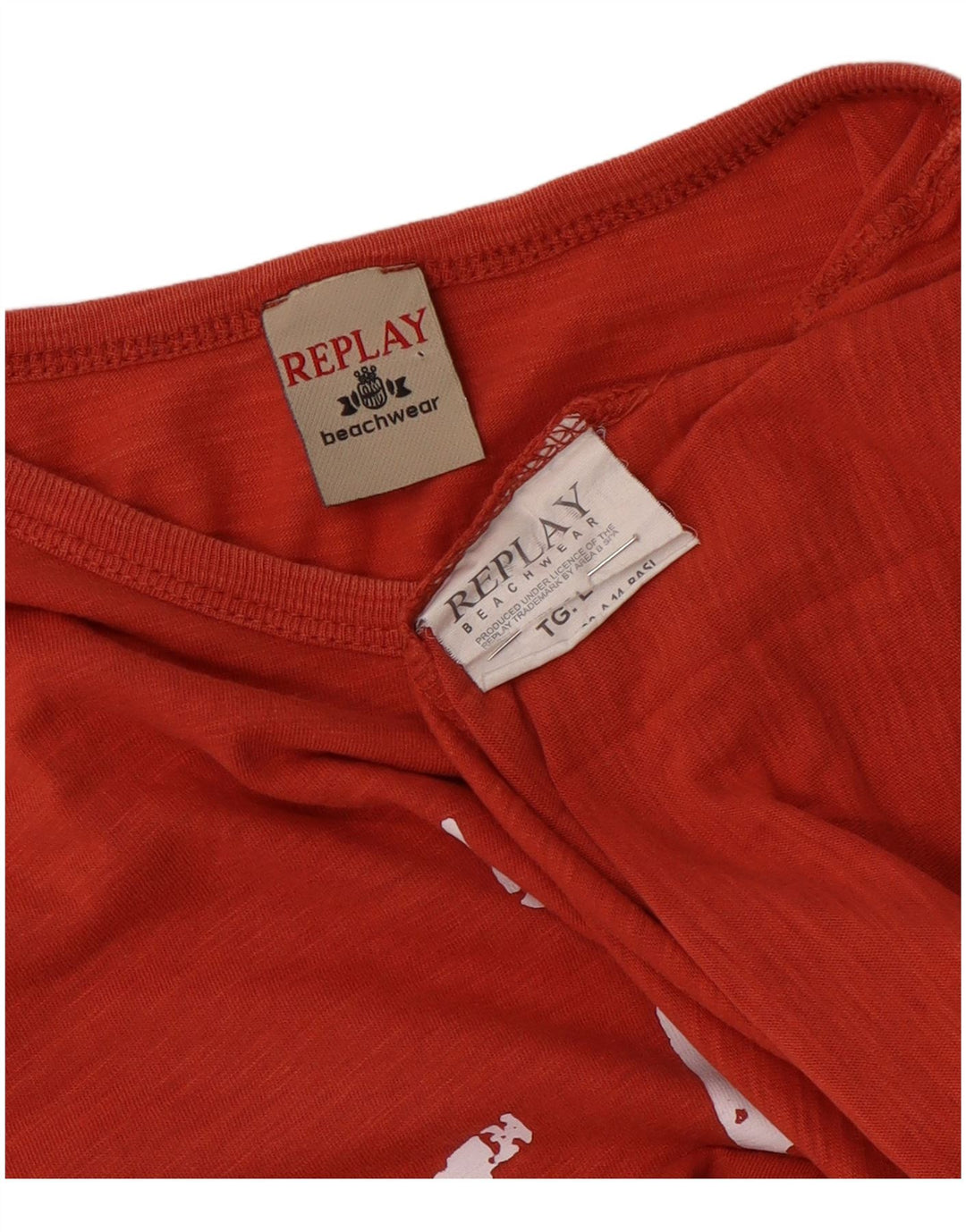 Tricou grafic Replay pentru femei Top UK 16 Large Red