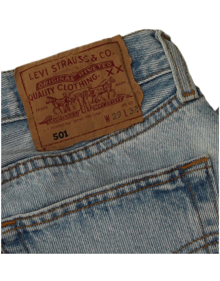 Blugi drepti pentru bărbați Levi's 501 W29 L32 albastru