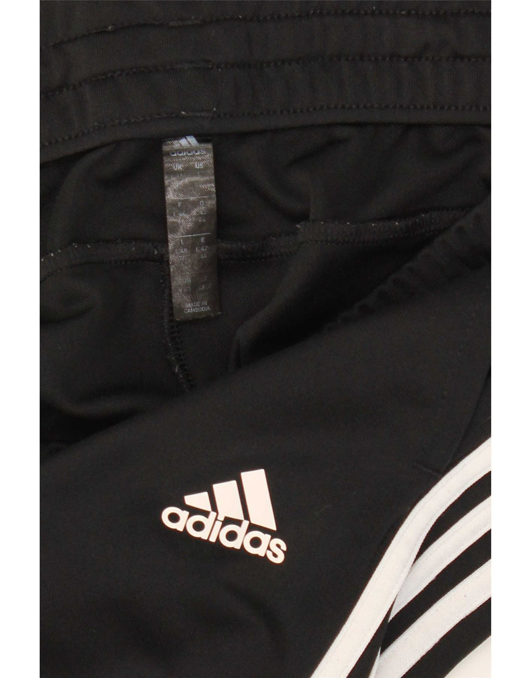 Pantaloni de trening Adidas pentru femei Marea Britanie 16/18 Poliester negru mare