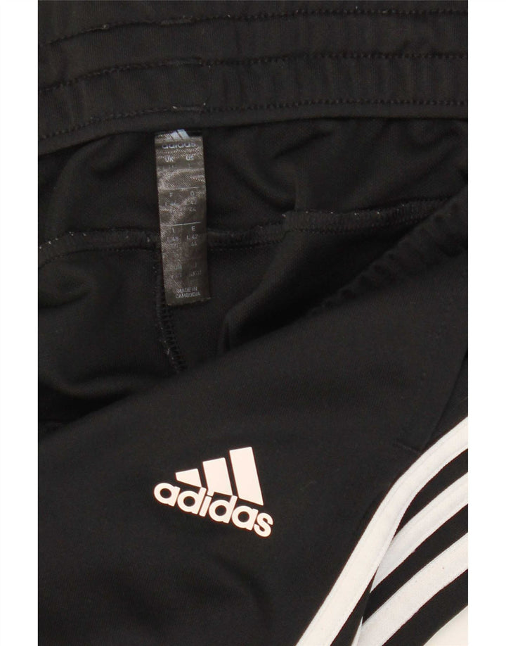 Pantaloni de trening Adidas pentru femei Marea Britanie 16/18 Poliester negru mare