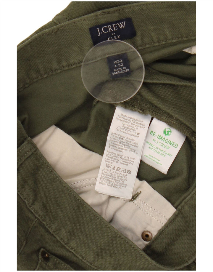 Pantaloni casual pentru bărbați J. Crew Flex Slim Fit L33 L32 Bumbac kaki