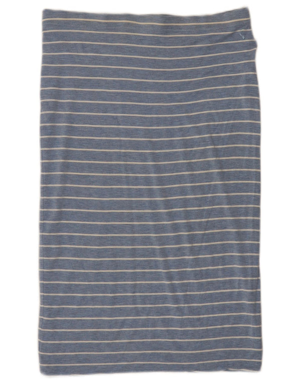 Fusta dreaptă Joules pentru femei UK 12 Medium W32 Blue Striped Viscose