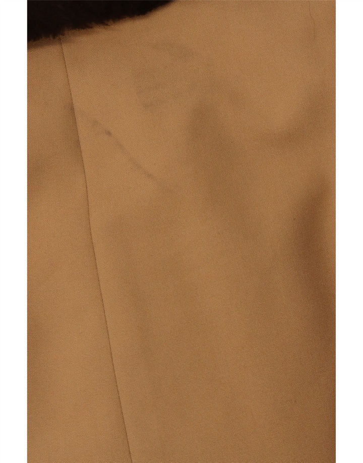 DIOLEN Palton pentru bărbați Sherpa dublu piept UK 38 Maro mediu sintetic