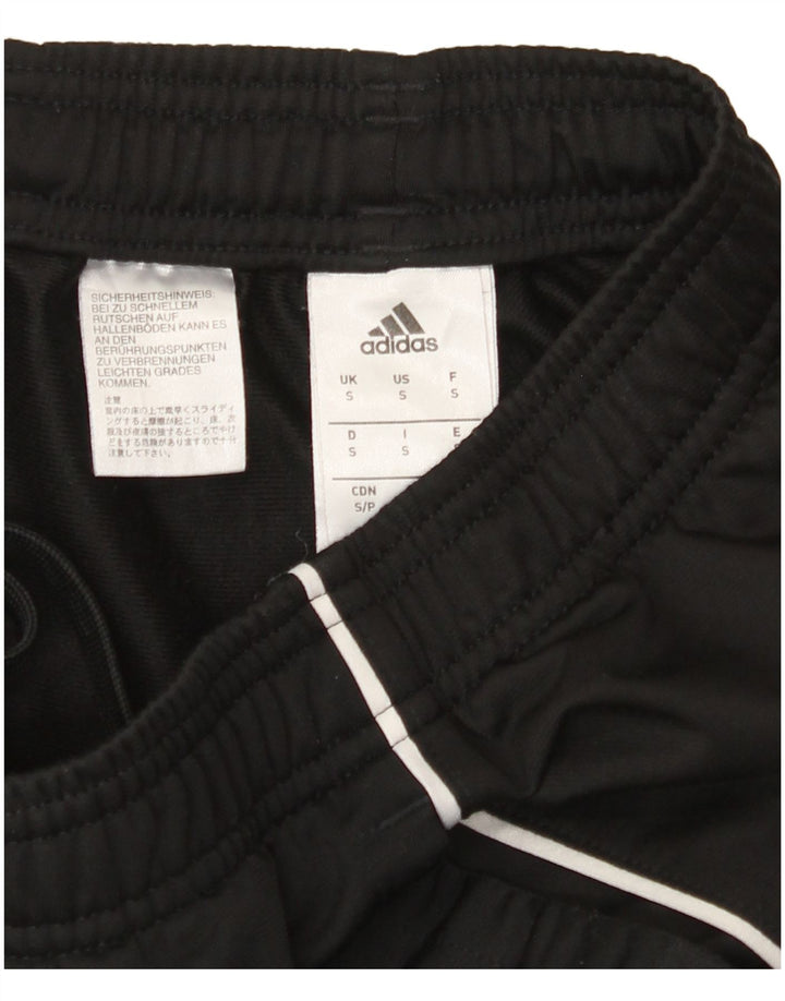 ADIDAS Mens Tracksuit Trousers Joggers Small  Black Polyester