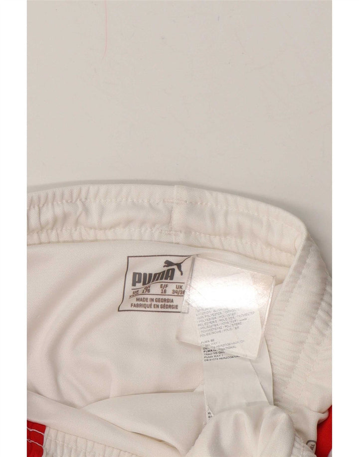 Pantaloni scurți sport Puma pentru băieți 15-16 ani, alb, poliester color bloc