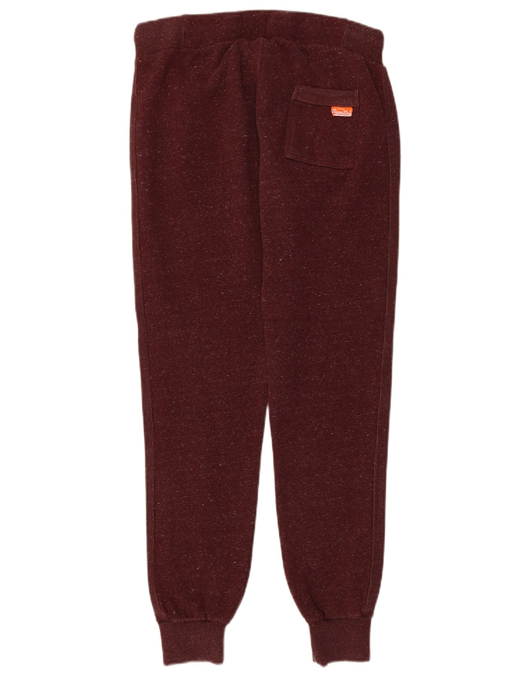 SUPERDRY Pantaloni de trening pentru femei Pantaloni de jogging UK 14 Medium Burgundy Flecked